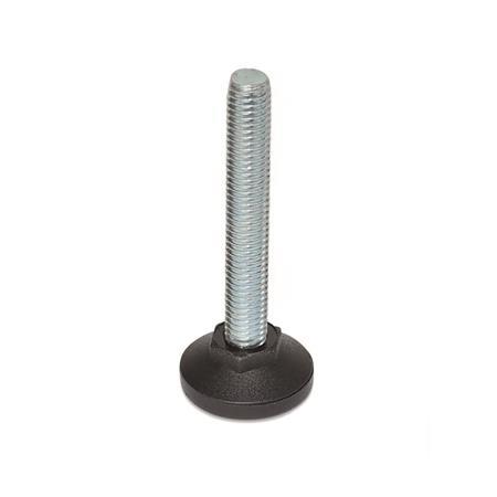 Otto Ganter Levelling Feet Foot Plastic Screw Steel Fixed, GN 839